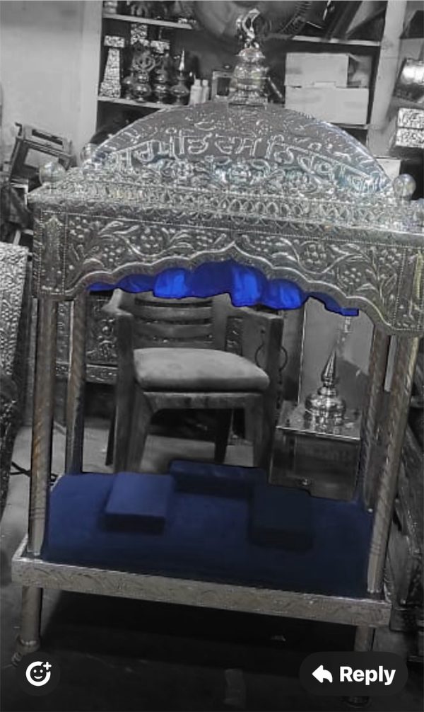 Palki Sahib Medium Size Steel Engraved - Image 2
